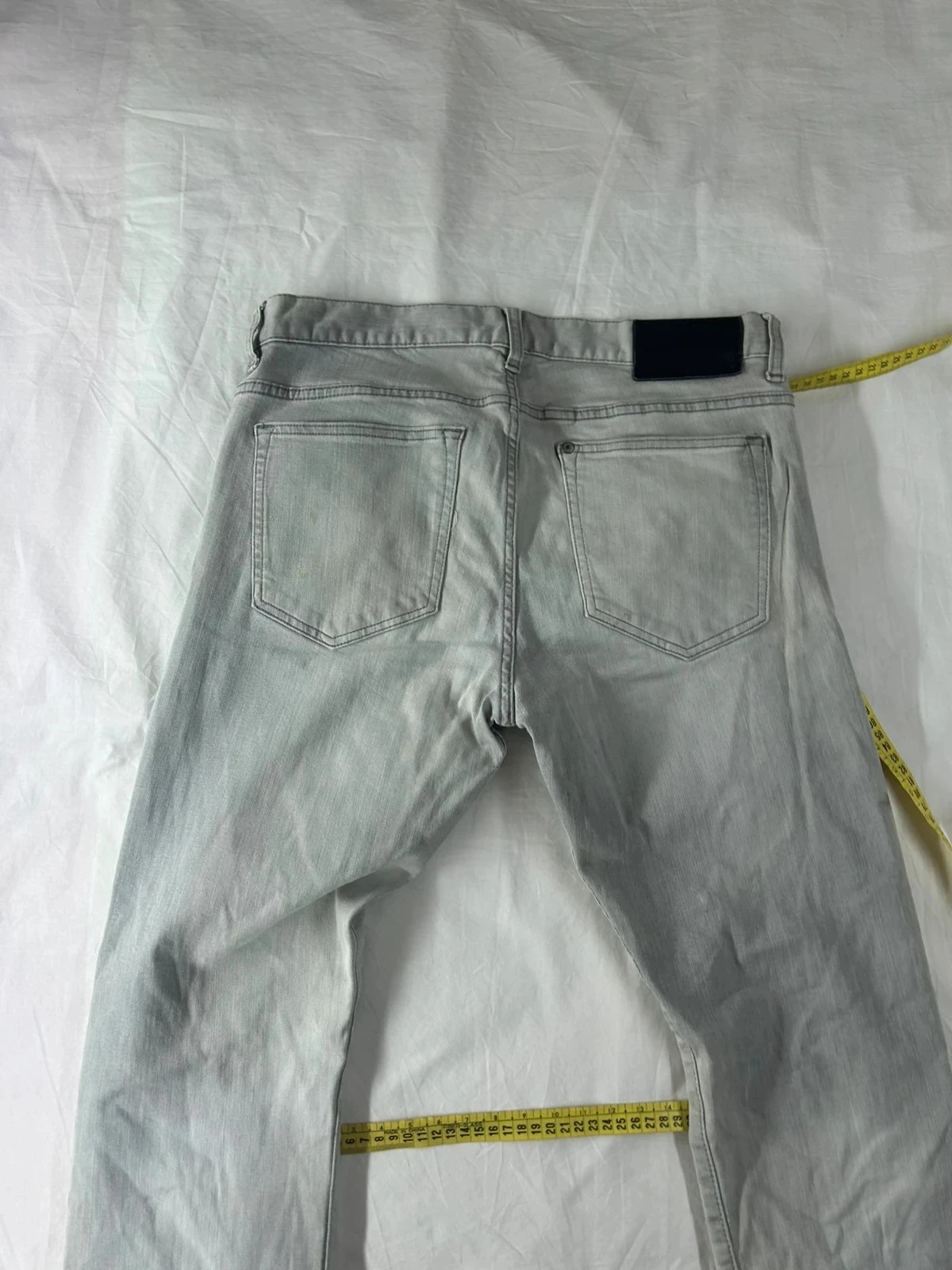 Witte grijze vintage slim fit lage taille H&M jeans – photo 15